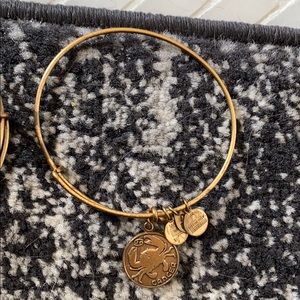 alex and anti cancer sign bracelet